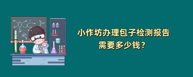 小作坊办理包子检测报告需要多少钱？