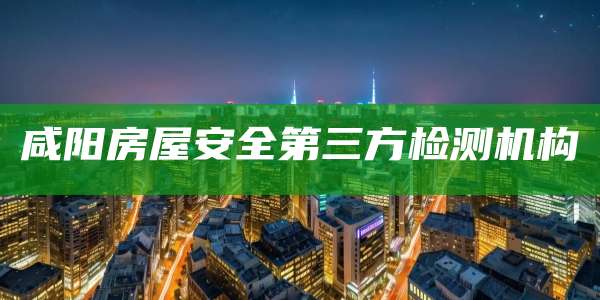 咸阳房屋安全第三方检测机构