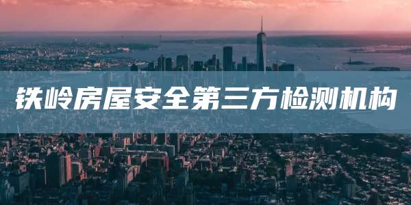 铁岭房屋安全第三方检测机构