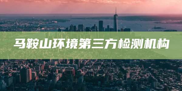 马鞍山环境第三方检测机构