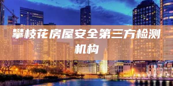 攀枝花房屋安全第三方检测机构