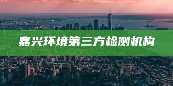 嘉兴环境第三方检测机构