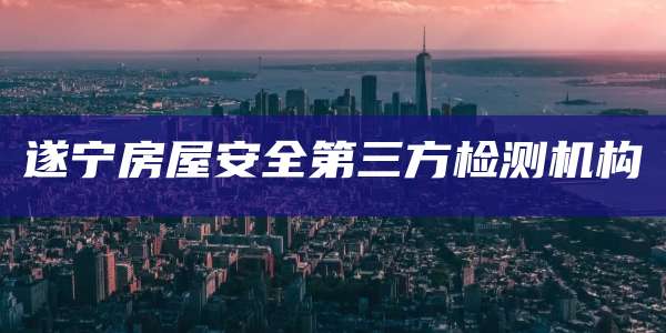 遂宁房屋安全第三方检测机构