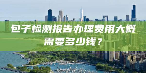 包子检测报告办理费用大概需要多少钱?