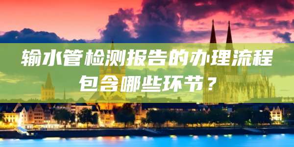 输水管检测报告的办理流程包含哪些环节？