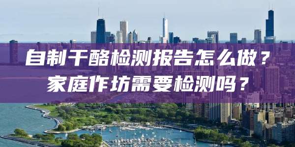 自制干酪检测报告怎么做?家庭作坊需要检测吗?
