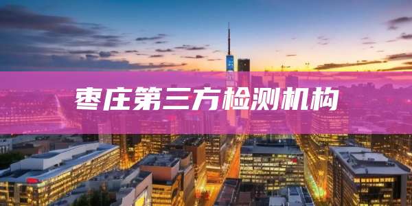 枣庄第三方检测机构