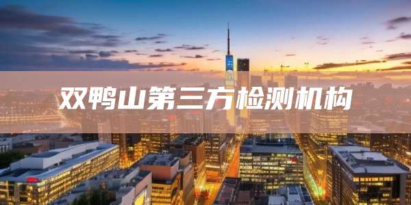 双鸭山第三方检测机构